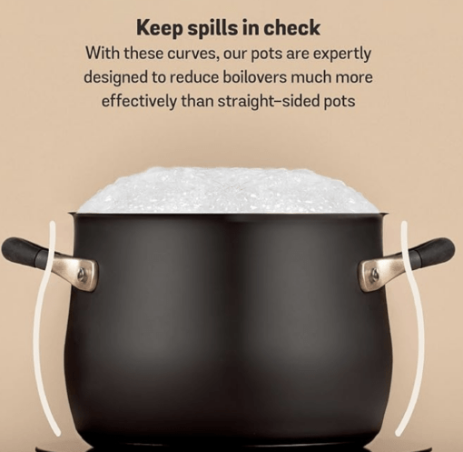Meyer Accent Series Stainless Steel Dutch Oven| Biryani Pot| Cooking and Serving Casserole Pan with Ergonomic Grip Silicone Handles | Gas and Induction Compatible, 5 Liters - Image 3